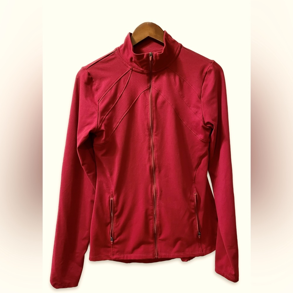Champion DuoDry Mock Neck Zip-up Jacket w/ Thumbholes - Sz M